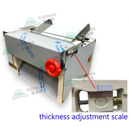 Scala di regolazione dello spessore